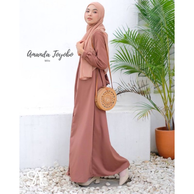 Gamis Amanda Toyobo | busui friendly | 1 kg muat 3 pcs