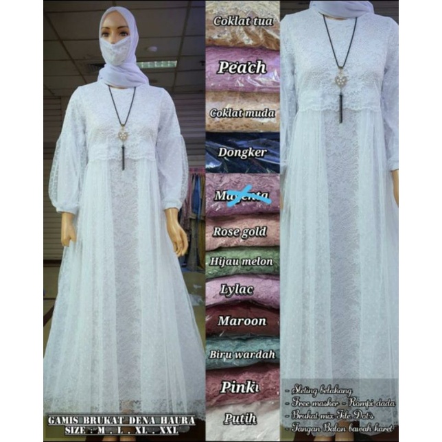 Gamis Brukat Dena Haura