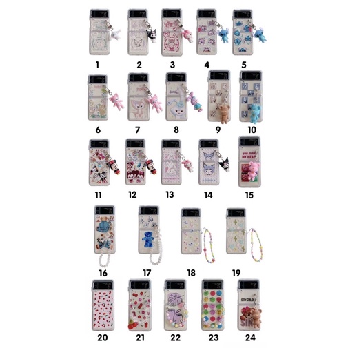 Korean Case Samsung Z Flip 3 Zflip3 Zflip [SUPER CUTE]