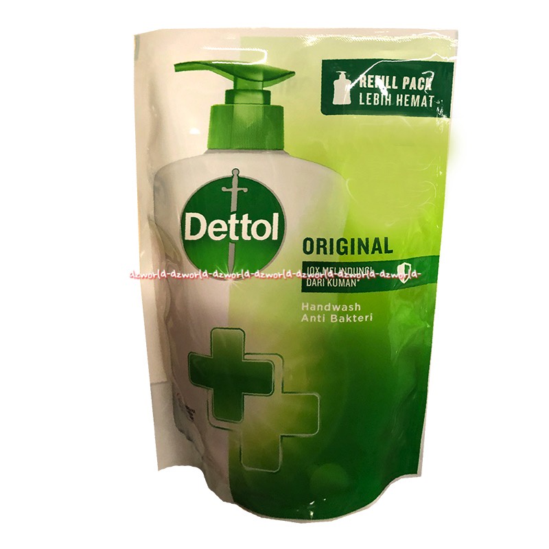 Dettol 200ml Original Sensitive Re-Energize Handwash Anti Bakteri Refill Sabun Cuci Tangan