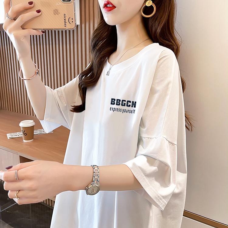 2022 Newest Wanita T-shirts / Atasan Wanita Warna Putih Pendek Katun / Baju Oversize Korean Style / Kaos unisex