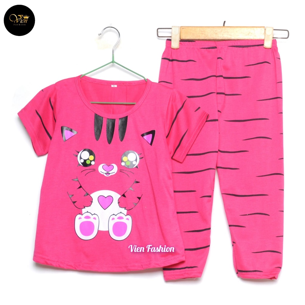 SETELAN ANAK PEREMPUAN CAT CUTE LOVE/BAJU ST ANAK PEREMPUAN/BISA C.O.D-3