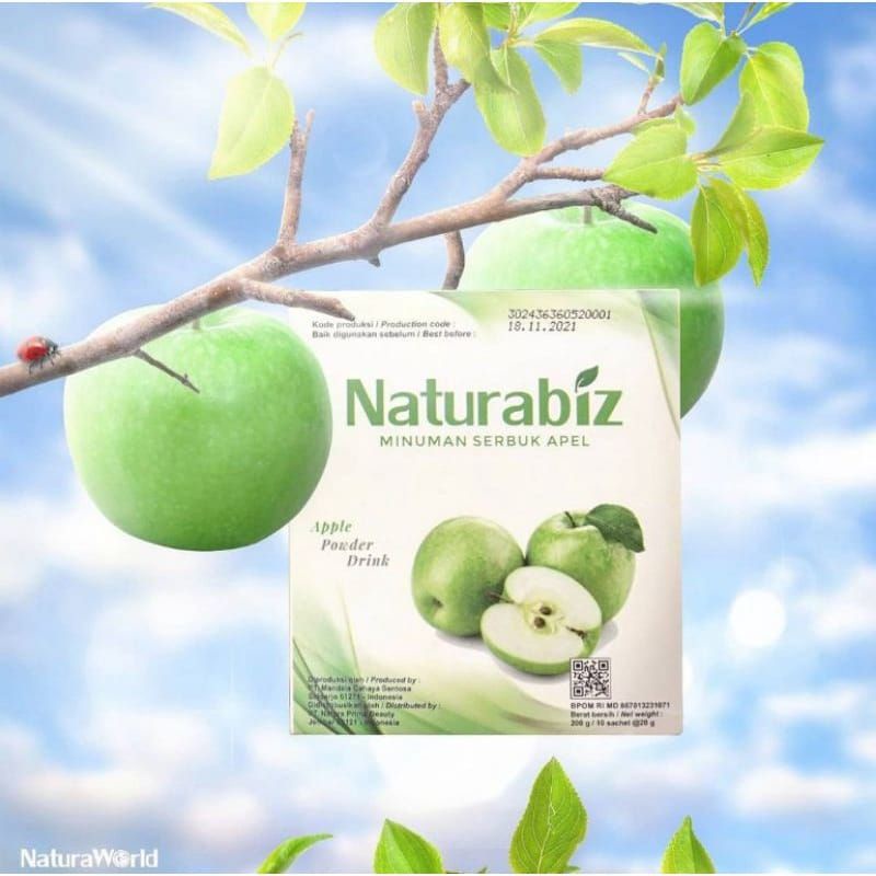 NATURABIZ SERBUK APEL DETOK DIET By NATURAWORLD 200G ORI