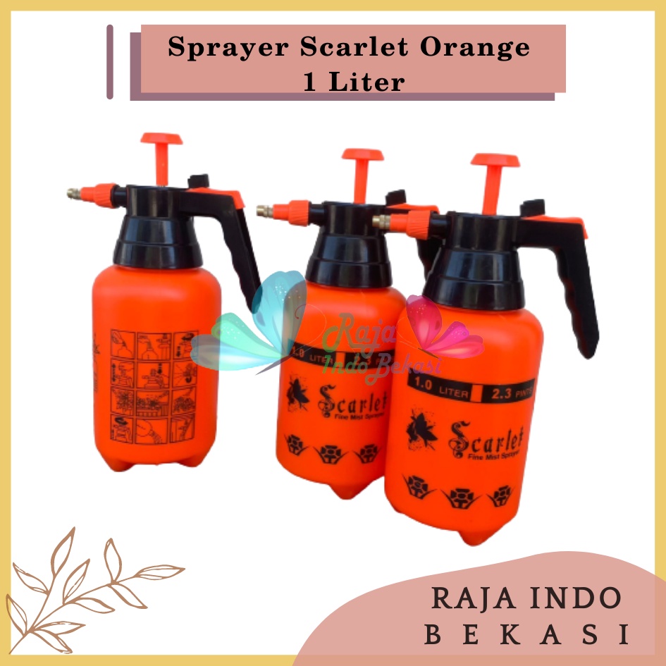 SEMPROTAN SPRAYER TANAMAN SCARLET ORANGE 1 LITER - Sprayer 1 Liter Maspion Swan Kyokan Tasco Misty Murah Sprayer Elektrik Tanaman 2 Liter Manual 5 Liter Elektrik Swan