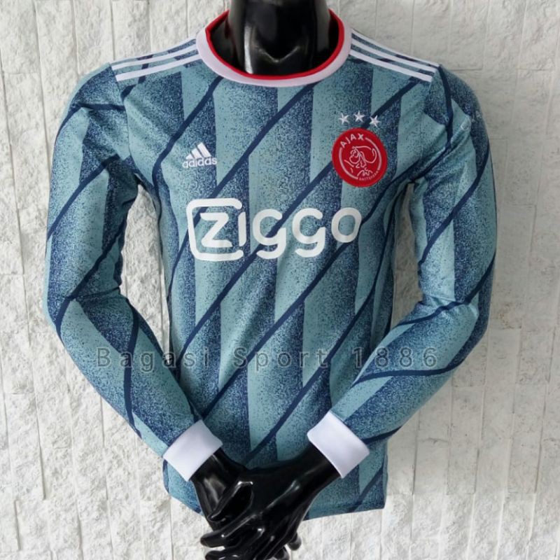 Jersey Baju Bola Ajax Amsterdam Away Shirt Tandang LS Long Sleeve 2020 2021 Lengan Panjang 2020/21
