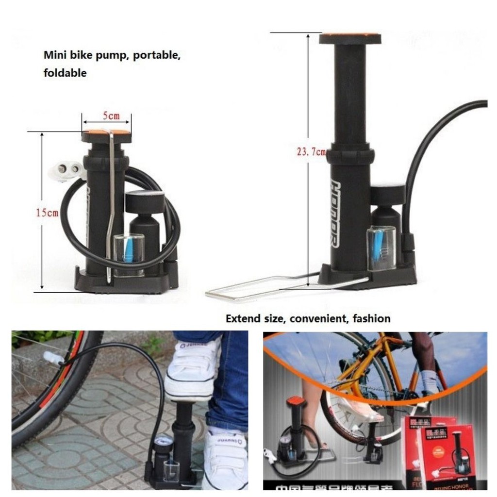 Pompa Angin Injak Sepeda Serbaguna High Pressure Portabel 111116