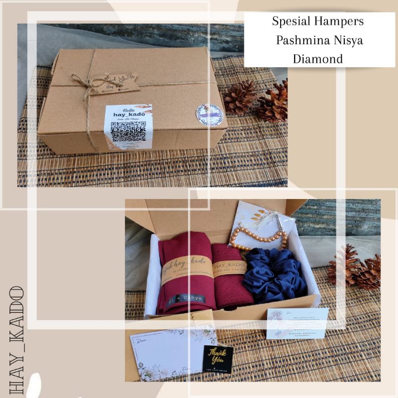 

HAMPERS BOX CEWEK Premium Pashmina Diamond | Gift Box Kado Ulang Tahun | Kado Wisuda [COD]