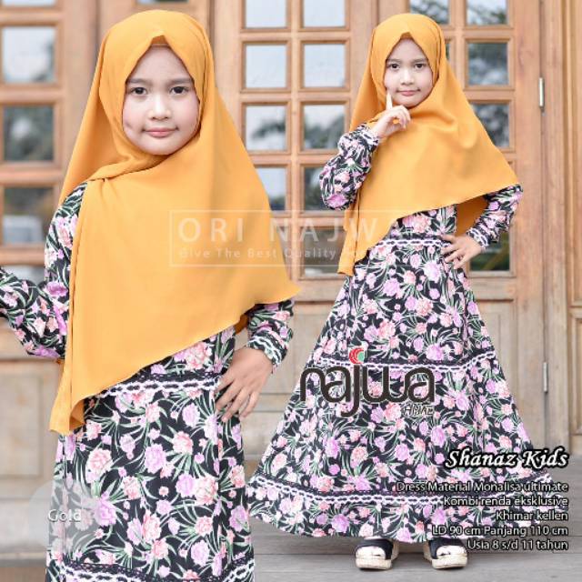 GAMIS ANAK SHANAZ KIDZ by najwa hijab