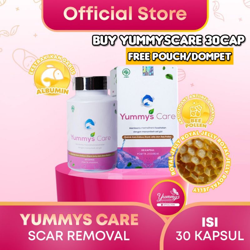 YummysCare Kapsul ekstrak Ikan Gabus dengan Royal Jelly dan Beepolen / Yummys Care Membantu menyembuhkan luka Sesar 30 &amp; 60 Capsule