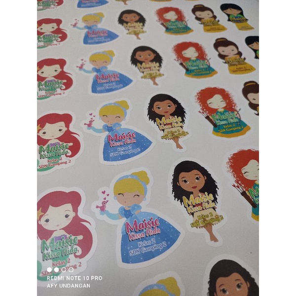 

AFY Undangan 36pcs Sticker Buku Anti Air Murah Custom Design