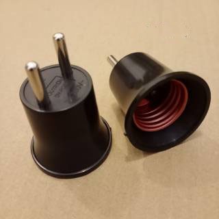 Fitting Colok Fitting Lampu Colok Fitting Lampu Tidur DUTRON DV-FCR-01 HITAM