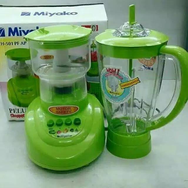 MIYAKO CHOPPER BLENDER BUAH DAN DAGING DAN BUMBU PISAU TAJAM CH 501 / 511 PF AP MURAH PELUMAT 1.5 LT