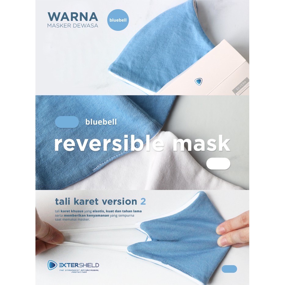 EXTERSHIELD MASKER KAIN BLUEBELL, ROSIE, &amp; FUCHSIA NEW EDITION