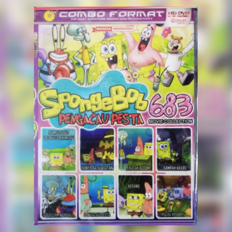 Kaset film koleksi kartun anak Spongebob 683