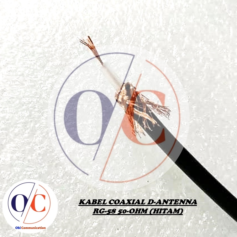 kabel Coax RG58 D-Antena HITAM