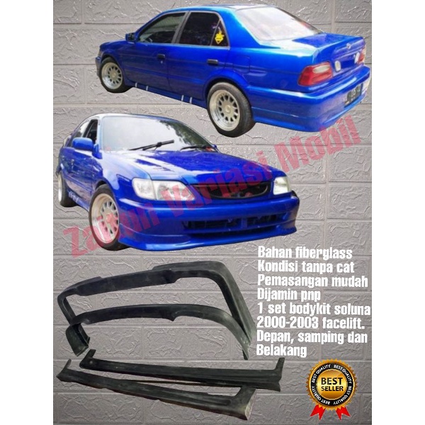 Bodykit soluna facelift S limited 2001 2002 2003 tanpa cat