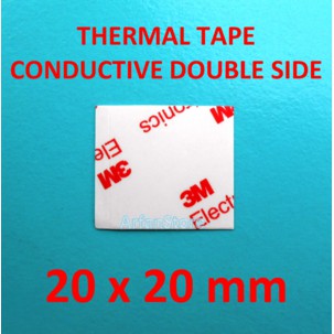 Thermal Tape 20x20mm Conductive Adhesive Double Side Perekat Heatsink