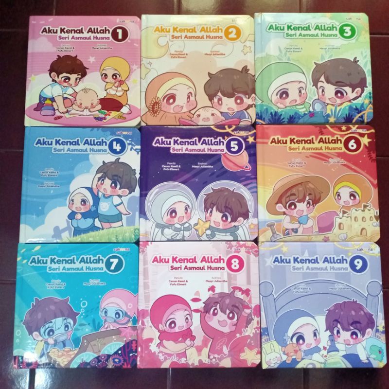 Boardbook Balita AKASAH Buku Sakeena Asmaul Husna PRELOVED