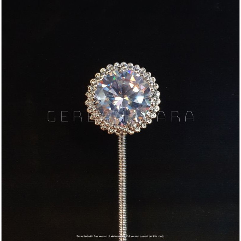 Mentul / Kembang Goyang Bulat Menir Diamond Zircon