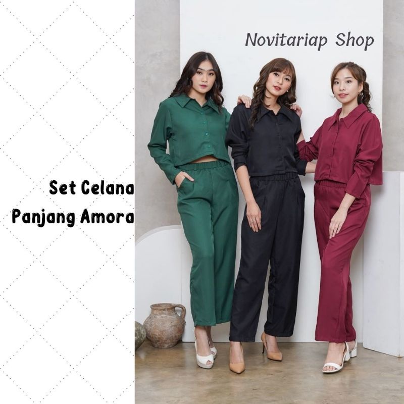 Set Celana Panjang Amora (atasan dan bawahan)
