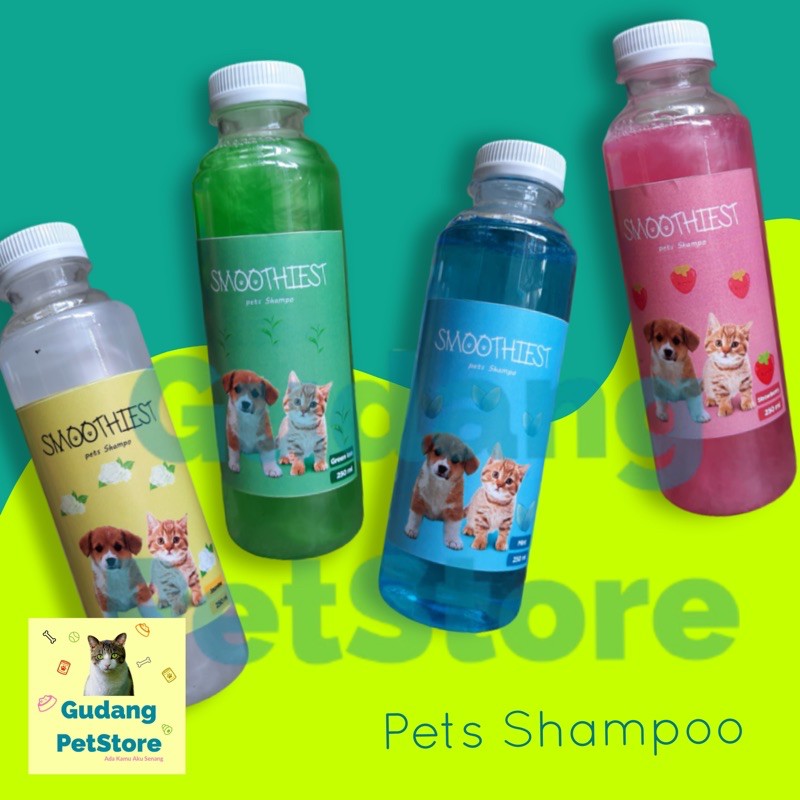 Shampoo Smoothiest anti kutu 250ml shampoo kucing anjing-2