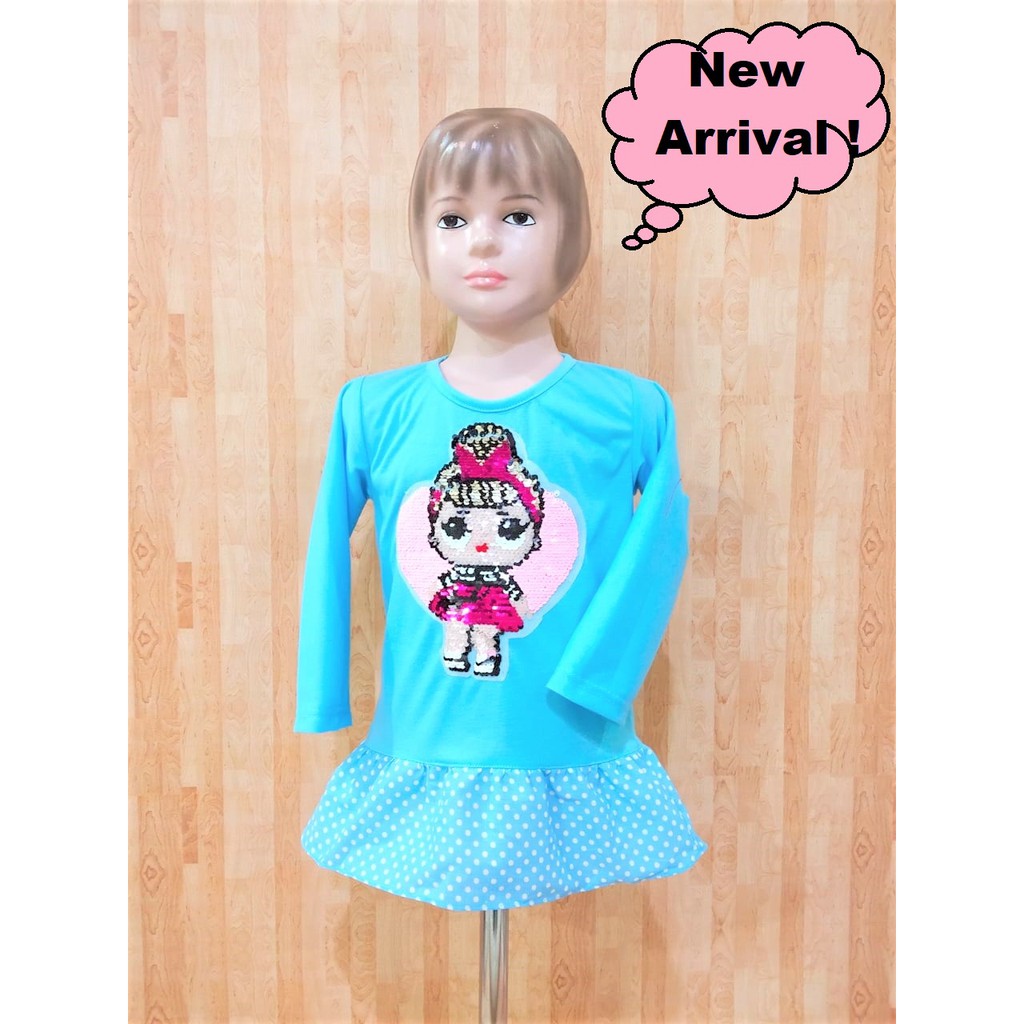 Baju/Tunik Kerut LOL Usap/Baju Tangan Panjang LOL Usap/Baju Murah Usap LOL/Baju Karakter LOL Usap