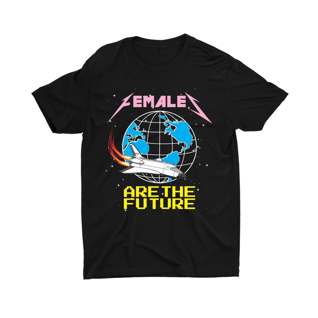 Tshitrallday Kaos Premium Unisex Pria &amp; Wanita bisa Oversize 100% Cotton Combed GRAPHIC FEMALE FUTURE