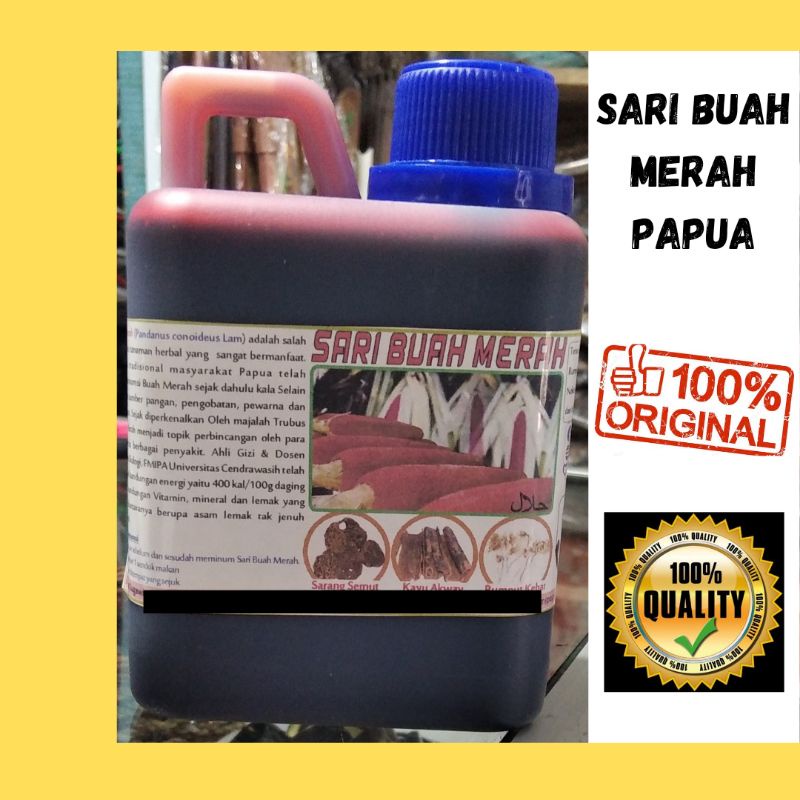 

Sari Buah Merah Murni Papua 500ml Gratis Sarang Semut Souvenir