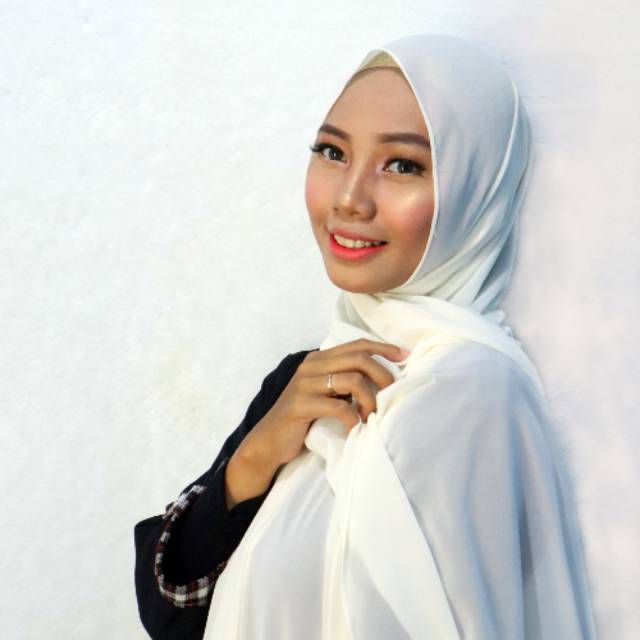 Pashmina Ceruti Off White Shopee Indonesia