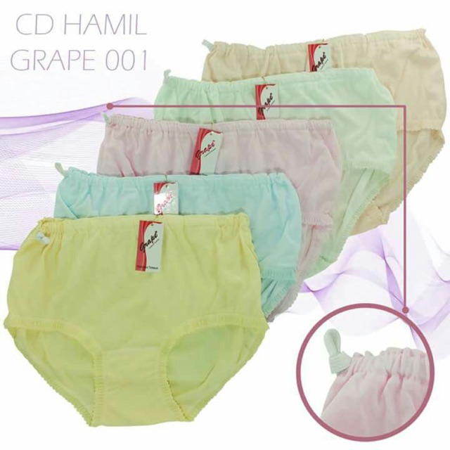 Celana dalam hamil grape 001 3pcs