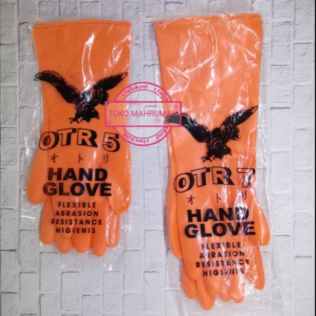 Sarung Tangan Karet Latex Otory Panjang OTR 7 (panjang 40cm)