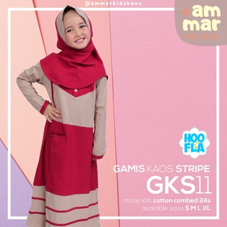 Ammarkids x Hoofla GKS11 Coklat Susu Merah Gamis Kaos Ammarkids x Hoofla GKS11 Coklat Susu Merah Gamis Kaos