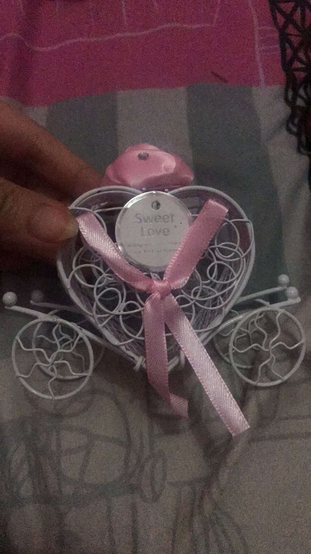 Kotak Permen Mini Bentuk Kereta Love Shabby Pajangan