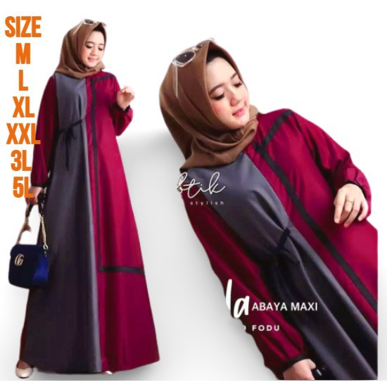 Famela Gamis Super Jumbo Tali pinggang