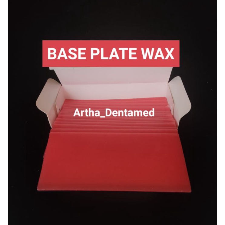 BASE PLATE WAX / DENTAL WAX RED / LILIN MERAH GIGI PALSU TEKNICKER