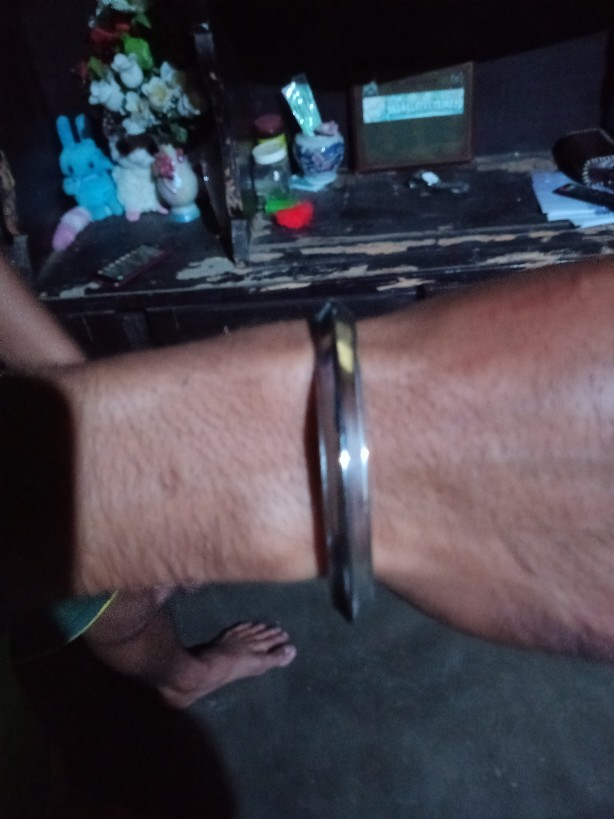 Gelang Pria Baja Stainless Steel Bulat Sorong Anti Karat