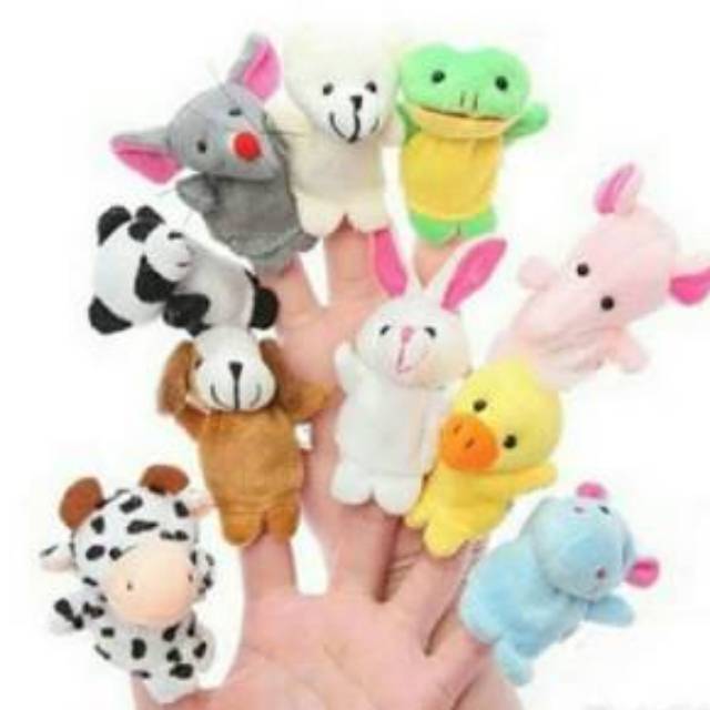 Boneka Jari Family 6pcs / Boneka Jari Animal 10pcs