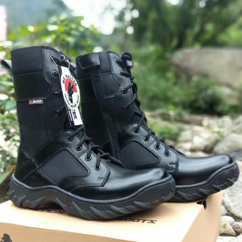 SEPATU PDL TOWER KOMANDO MARCHAZ KULIT ASLI SEPATU PDL TNI POLRI SECURITY SATPAM SEPATU BOOTS PRIA W