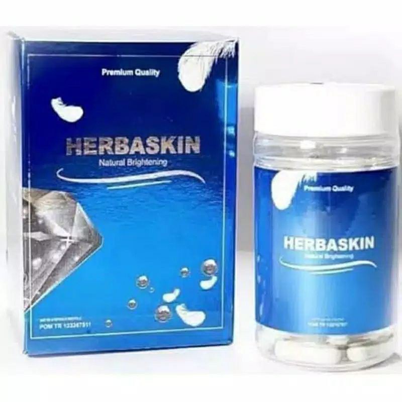 HERBASKIN - Herbaskin Asli Kapsul Pemutih isi 50 Herbaskin Natural Brightening Suplemen