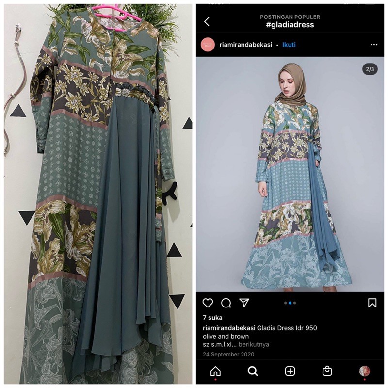 GLADIA DRESS RIA MIRANDA UKURAN S