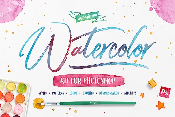 Watercolor Kit For Photoshop