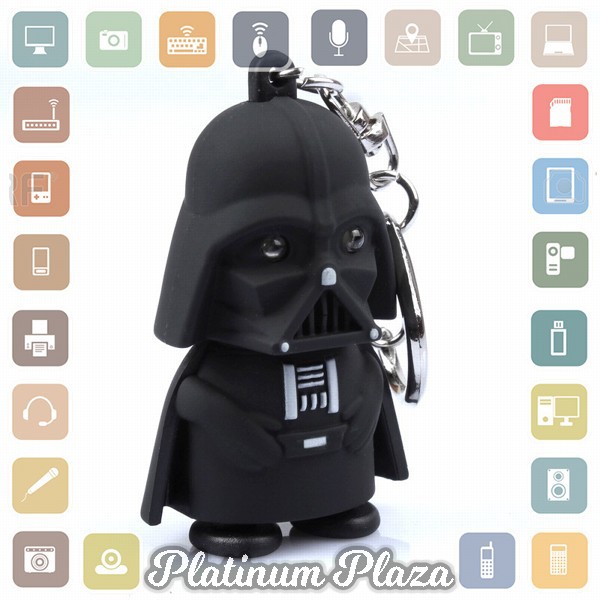 Gantungan Kunci Sound LED Model Darth Vader Stormtrooper Star Wars - BS-050 - Black`J5614I-