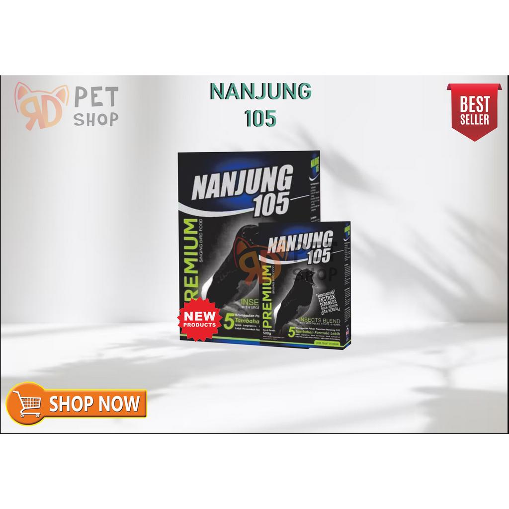 Nanjung 105 Voer 500 gr voer burung murai