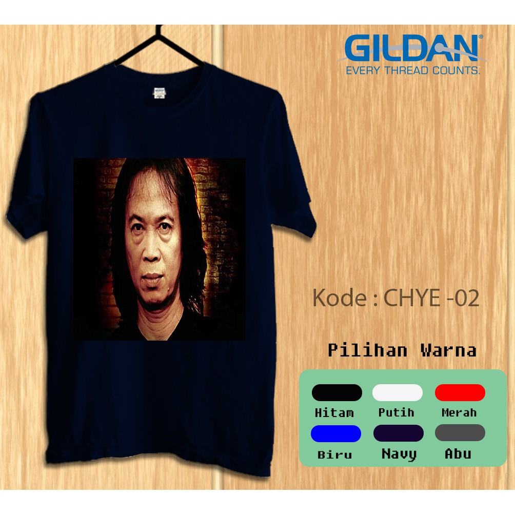 Kaos Gildan Softstyle Chrisye artis legendaris Indonesia penyanyi pop