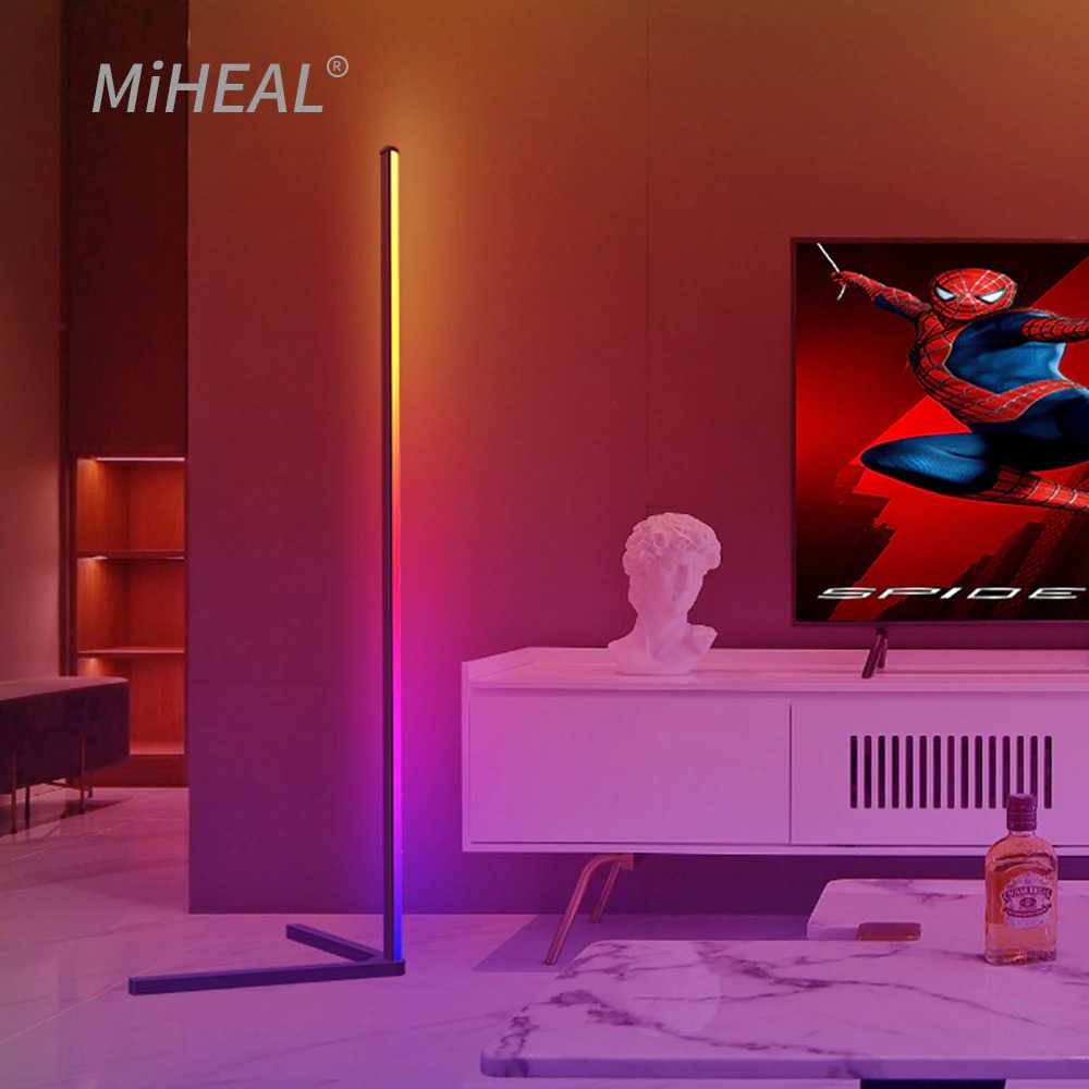 Lampu LED Dekorasi Ruangan RGB Angle Floor Lamp 141cm