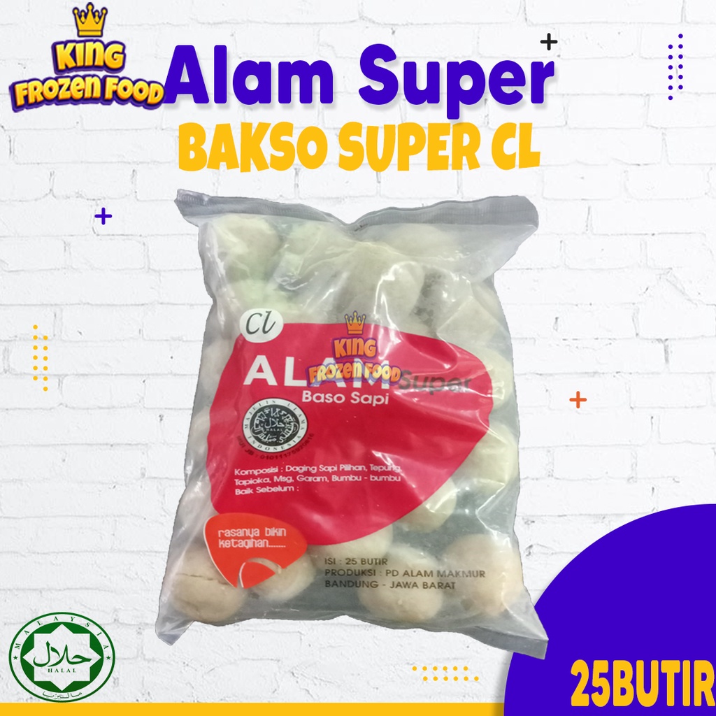 Bakso Alam Super CL Isi 25 Butir (vacum)