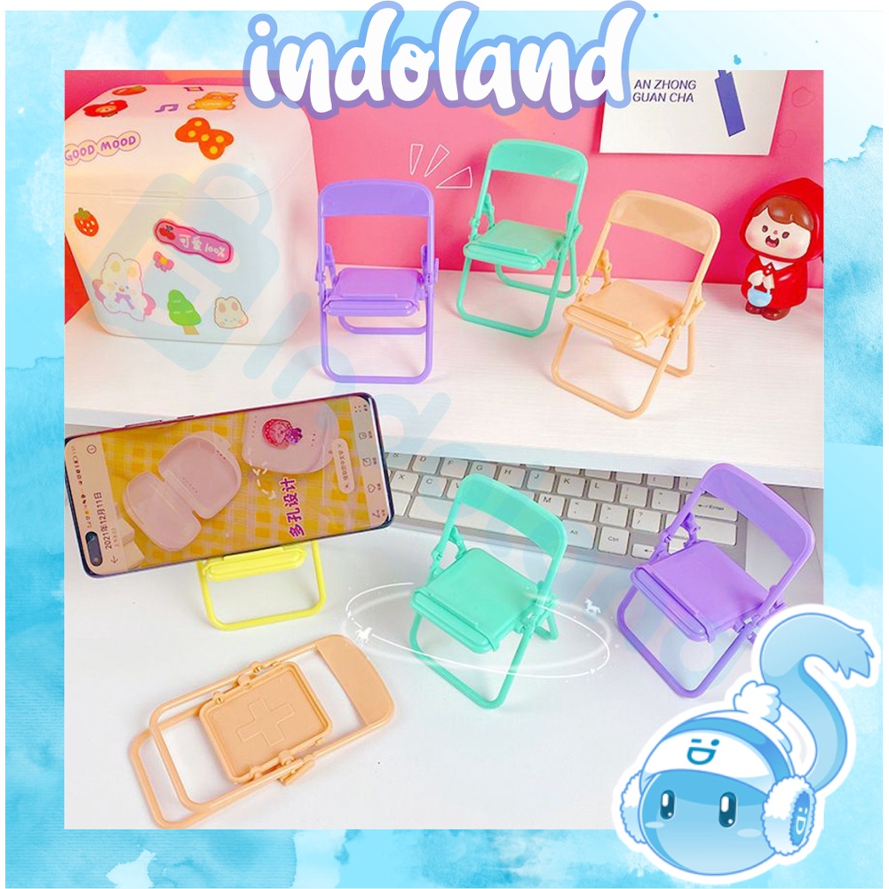 ☀INDOLAND☀ Phone Holder Chair Shape / Holder HP Varian Kursi / For Decor R666