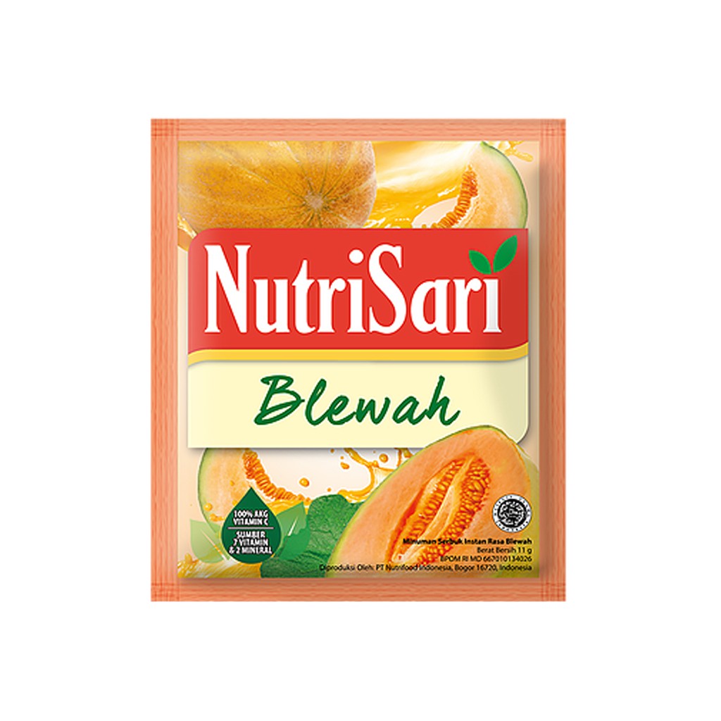 

Nutrisari Rasa Buah Blewah | Sachet