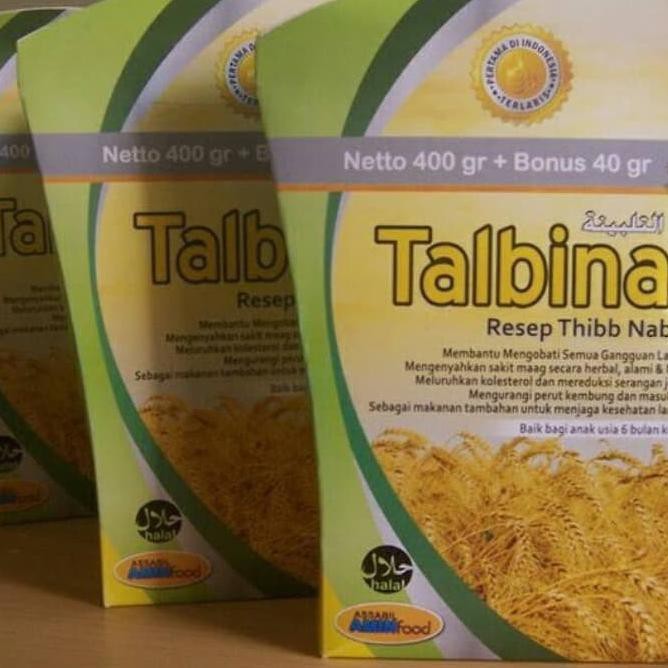 

Talbinah resep Thibb nabawy 400gr+40 gr tepung gandum 100% original