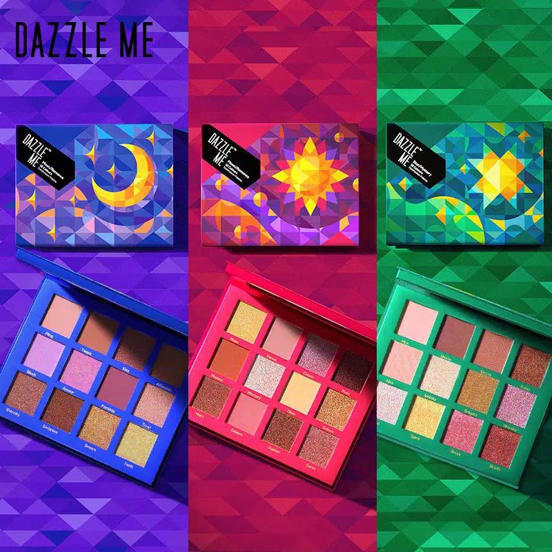 Dazzle Me Eyeshadow Palet 12 Warna Shimmer/Matte